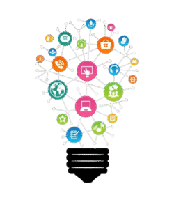 this image shows the ideas of digital marketing in bulb of a pro freelance digital marketing strategist in kannur kerala
